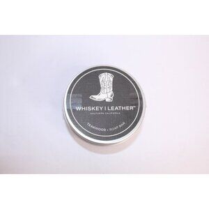 Whiskey and Leather Amberwood Soap Bar 7oz. Tin Sand & Fog Home New Sealed